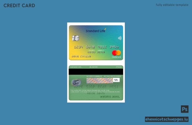 Beispielvorschau der Standard Life Bank Mastercard (Vereinigtes Königreich)
